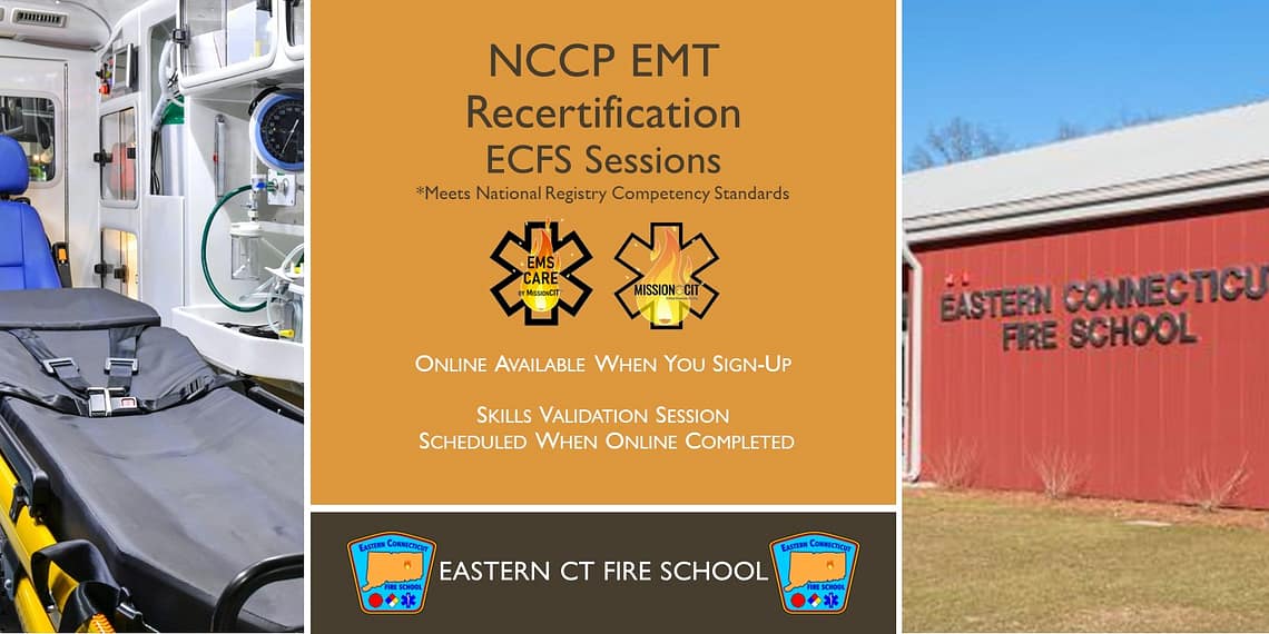 EMT Recertification Courses in CT at ECFS
