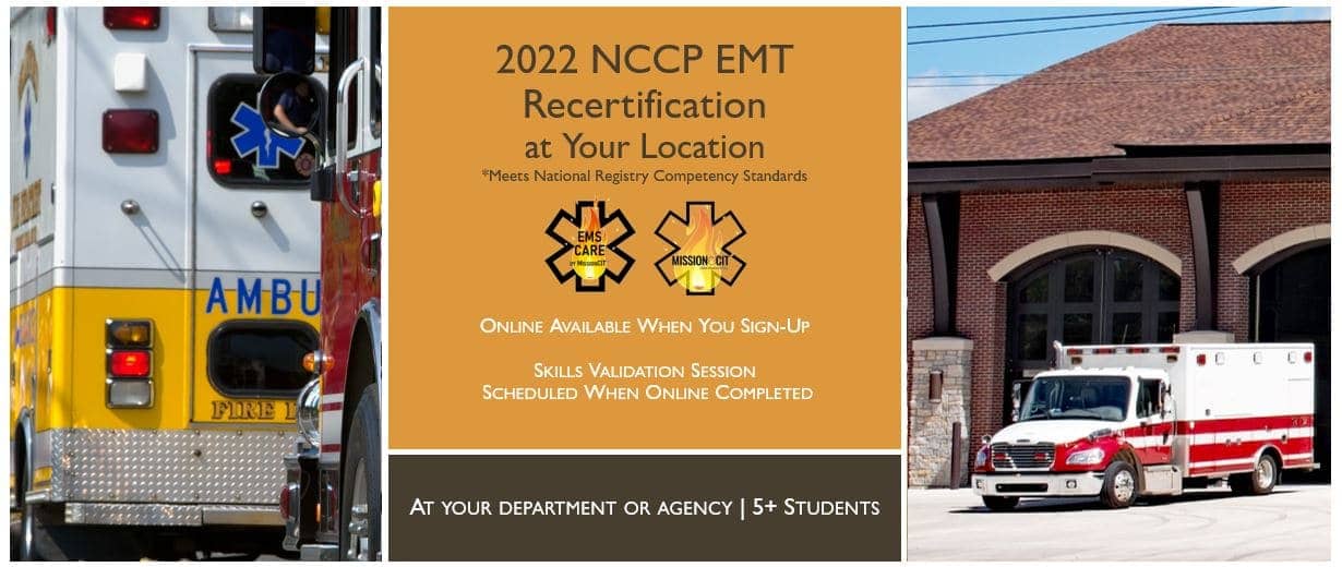 EMT Recertification Courses in CT at Your Location