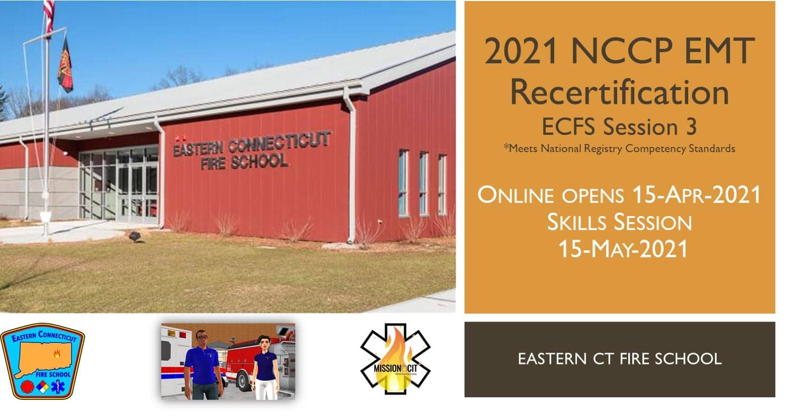 EMT NCCP Recertification Hybrid Course | ECFS | 2021 Session 2