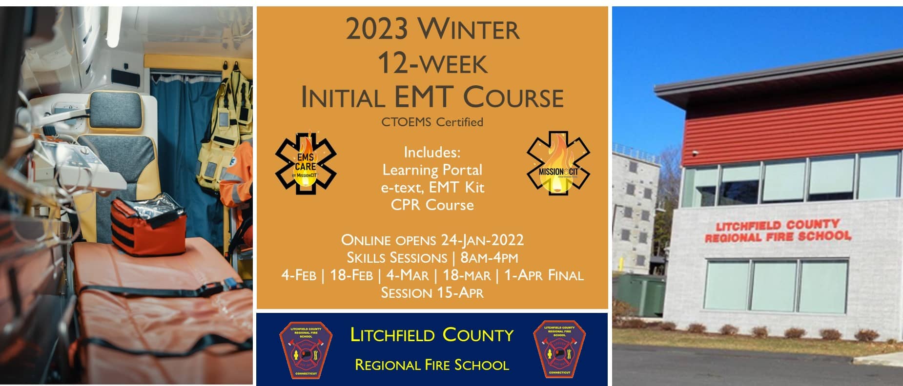 2023 Winter EMT Initial Course | LCRFS 12 Week