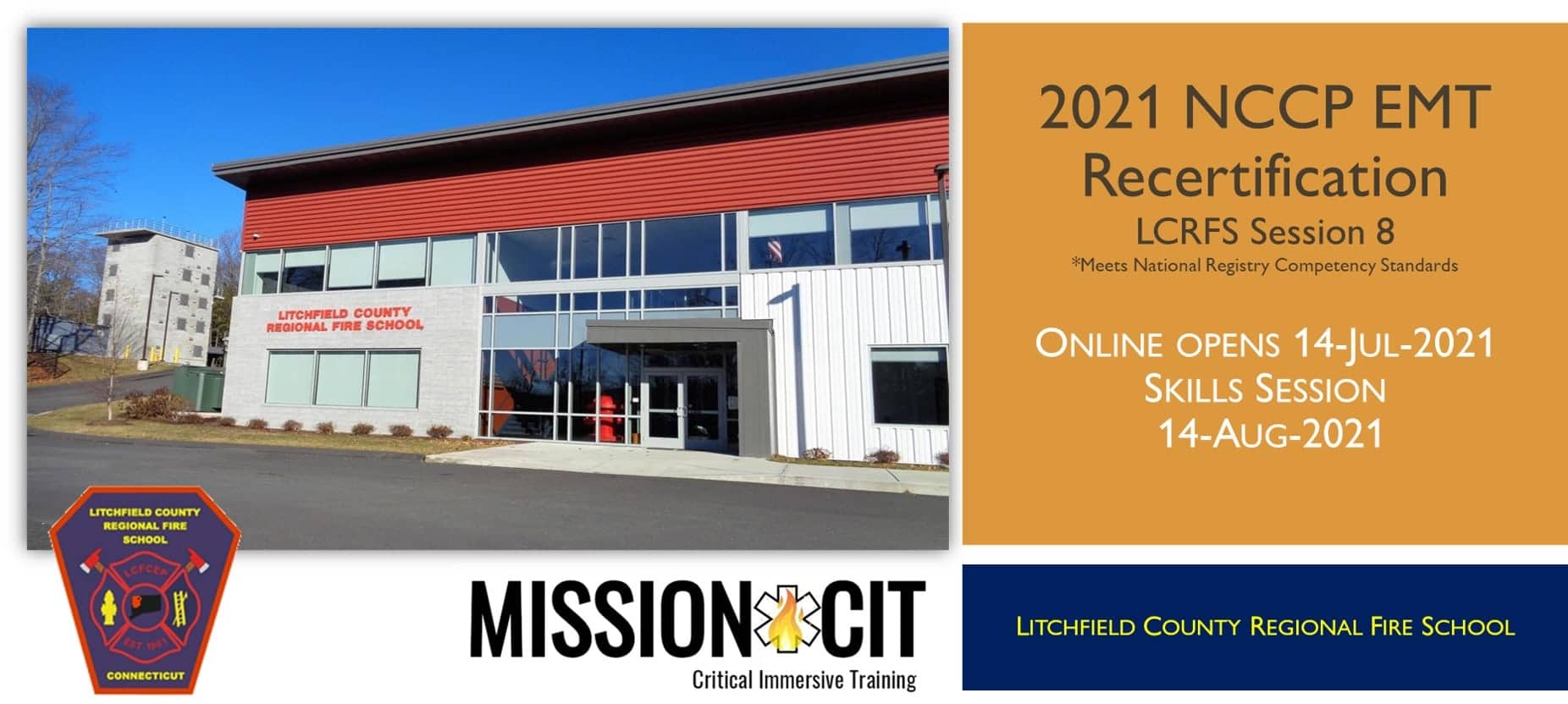 EMT NCCP 2021 Recertification Course | LCRFS Session 8 | Hybrid 5 Day Course | CT EMT classes | EMT Recertification CT | National Registry