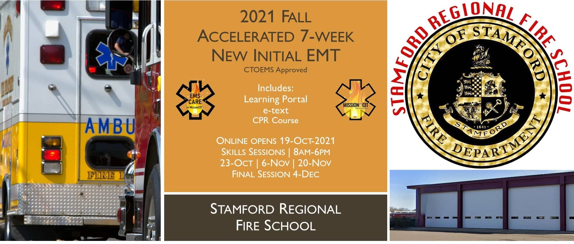 2021 Fall EMT Initial Course | Stamford Session 6 | 7 Week